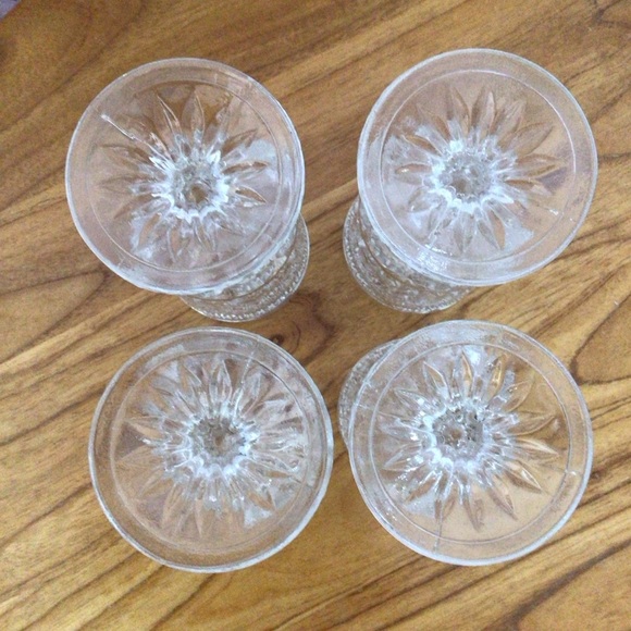 Vintage Anchor Hocking Wexford Claret Wine Glasses - Set of 4 - Picture 6 of 8